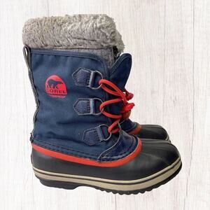 Sorel Kids Navy & Red Winter Boots‎ SZ 3